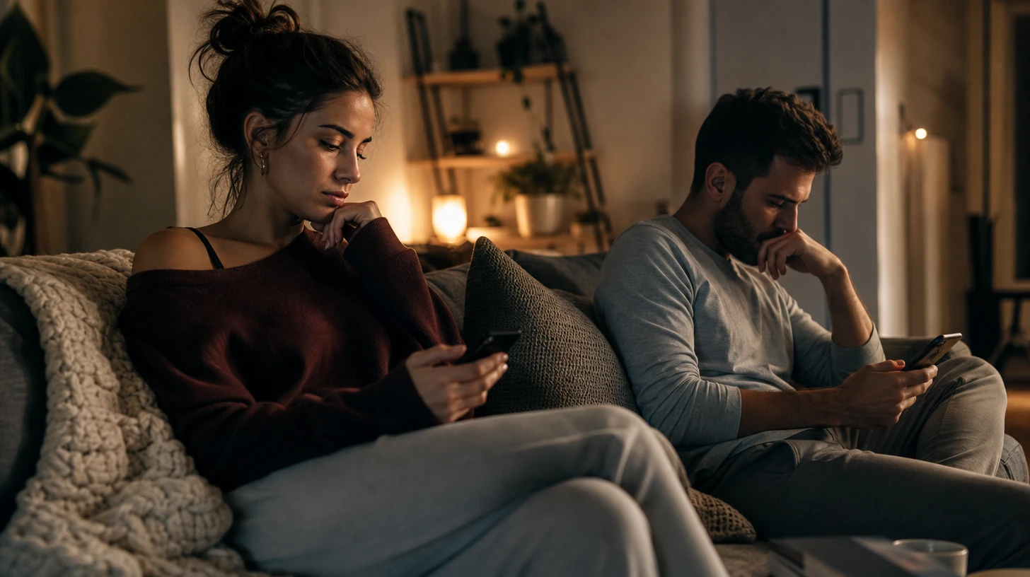 Infidélité virtuelle : où est la limite entre simple échange et tromperie ?