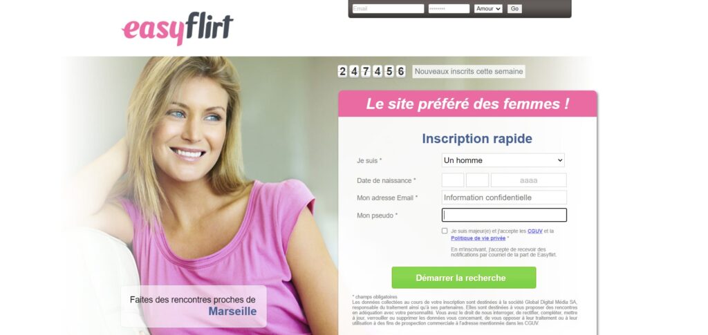 Aperçu de Easyflirt