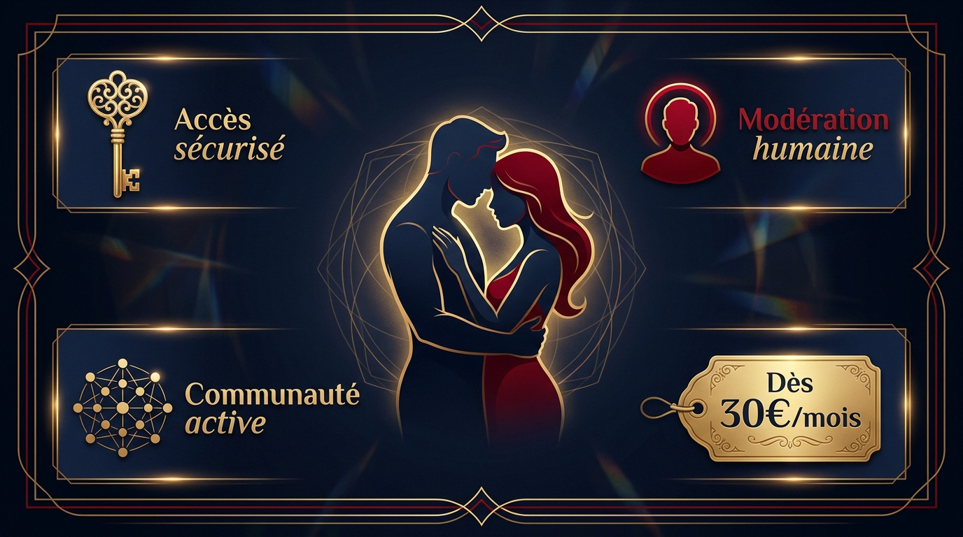 Infographie sur l'accès privé et la modération de la communauté Libertic