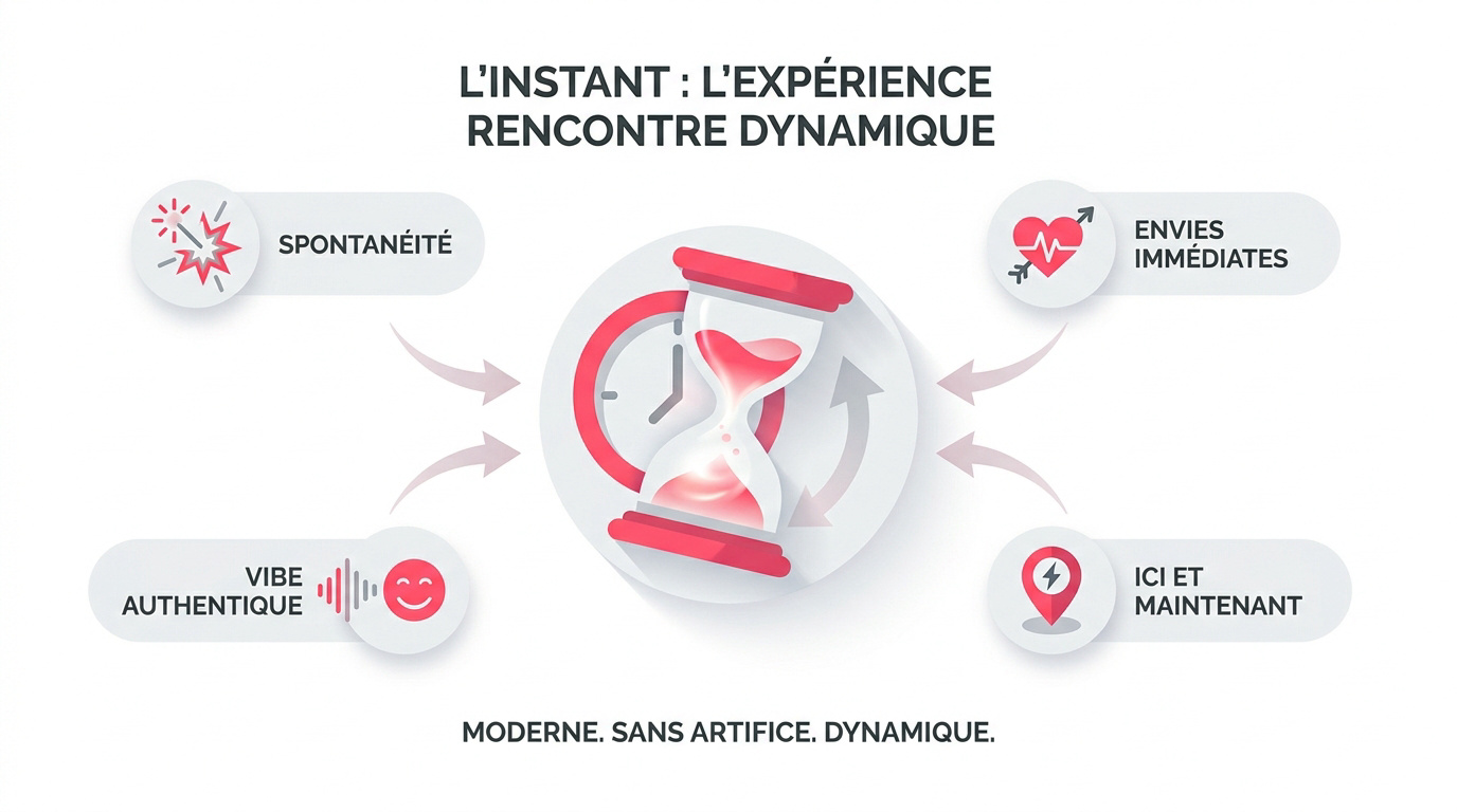 Utilisateurs connectés sur l'application Onlydate pour une rencontre spontanée