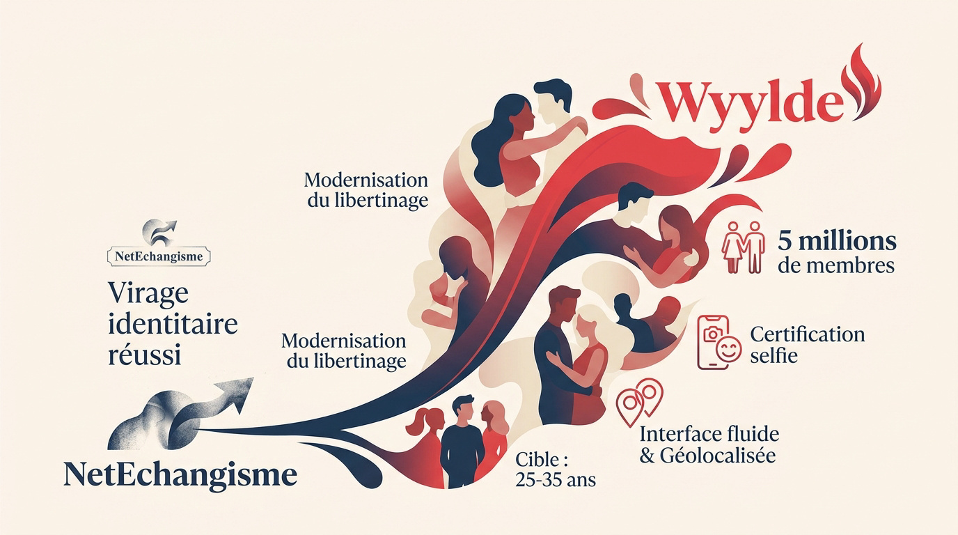 Interface moderne du site Wyylde pour les rencontres libertines