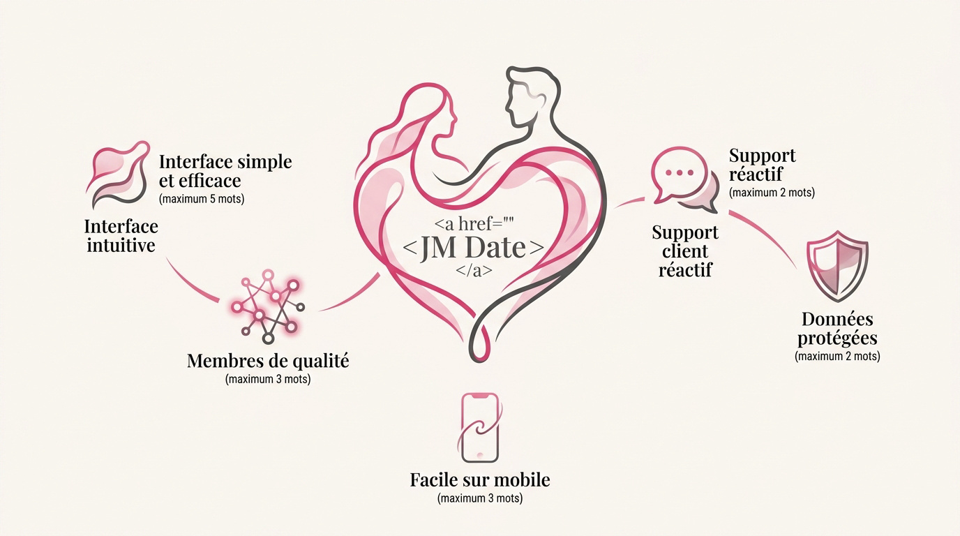 Interface de connexion sécurisée et intuitive sur le site JM Date